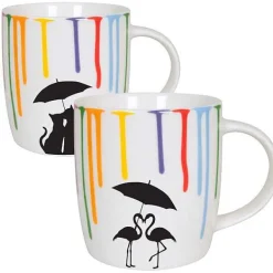Cheap 2Er Becher Im Karton Rainbowdrops +Cats Animals