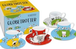 Discount 4Er Espresso Im Gk Globetrotter Black & White