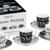 Clearance 4Er Espresso Im Gk Writing Black & White