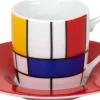 New Espressoset Hommage To Mondrian - Large Fragments Bauhaus
