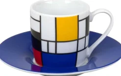 Best Sale Espressoset Hommage To Mondrian - Small Fragments Bauhaus