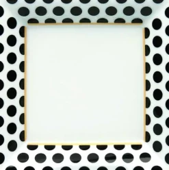Hot Medium Tray Black & White Dots Black & White
