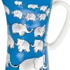 Online Mega Mug Chain Of Elephants - Blue Animals