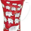 Best Mega Mug Chain Of Elephants - Red Animals
