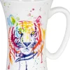 Best Mega Mug Watercol. Animals - Tiger+Name Mugs With Names