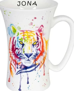 Best Mega Mug Watercol. Animals - Tiger+Name Mugs With Names