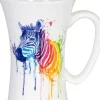 Best Sale Mega Mug Watercol. Animals - Zebra+Name Mugs With Names