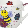 Best Mug Bee - White Colourful Animals