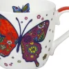 Best Sale Mug Butterfly - White Colourful Animals