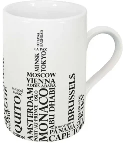 Online Mug Cities On White Black & White