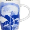 Cheap Mug Cyan Blue Hydrangea + Name Mugs With Names