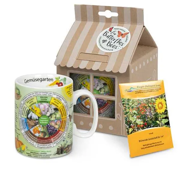 Fashion Mug +Giftbox + Flower Seeds Knowledge Gemusegarten(German) Mugs Of Knowledge