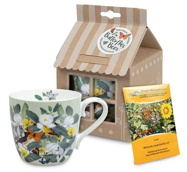 Store Mug +Giftbox + Flower Seeds Magnolia Bloom-Binny Talib Flowers