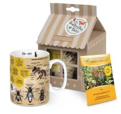 Shop Mug +Giftbox + Flower Seeds Wissensbecher Biene (Ger) Mugs Of Knowledge