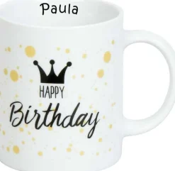 Outlet Mug Happy Birthday + Name Mugs With Names