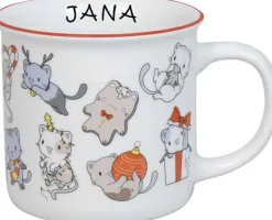 Cheap Mug Lovely Cats Christmas+Name Mugs With Names