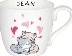 Fashion Mug Lovely Cats - Cuddle Mugs With Names