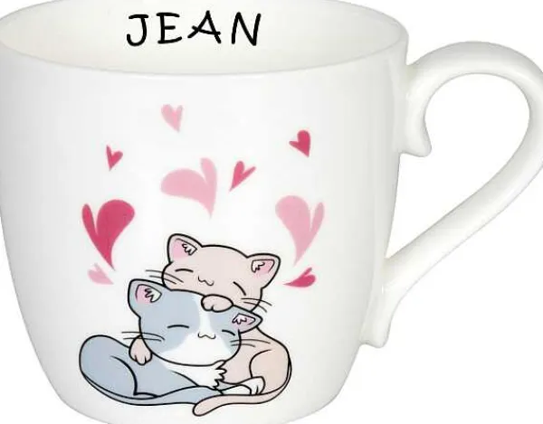 Fashion Mug Lovely Cats - Cuddle Mugs With Names