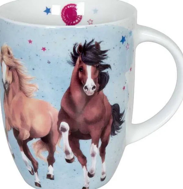 New Mug Pferdefreunde - Horses - Lightblue Animals