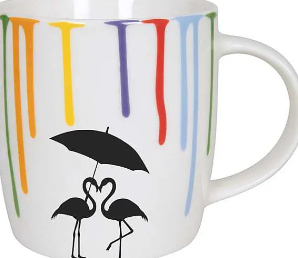 Best Sale Mug Rainbowdrops-Flamingo Animals