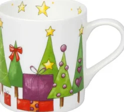 Best Mug Watercoloured Tree Christmas