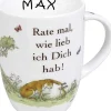 Shop Personalized Mug Rate Mal Wie Lieb Ich Dich Hab Mugs With Names