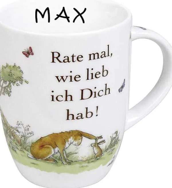 Shop Personalized Mug Rate Mal Wie Lieb Ich Dich Hab Mugs With Names