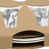 Store Set Of 2 Espresso In Giftbox Amazing Anim.-Giraffe&Elephant Animals