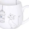 Flash Sale Snuggle Mug Cats And Birds Animals
