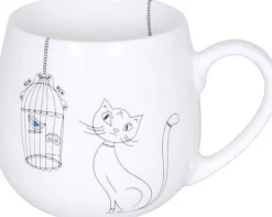 Flash Sale Snuggle Mug Cats And Birds Animals