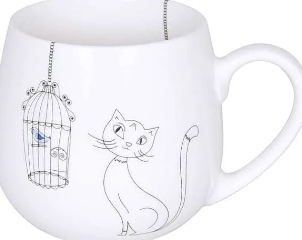 Flash Sale Snuggle Mug Cats And Birds Animals