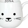 Fashion Snuggle Mug Cuddle Animals - Cat + Name Animals