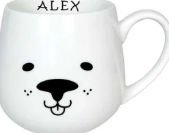 Flash Sale Snuggle Mug Cuddle Animals - Dog + Name Animals